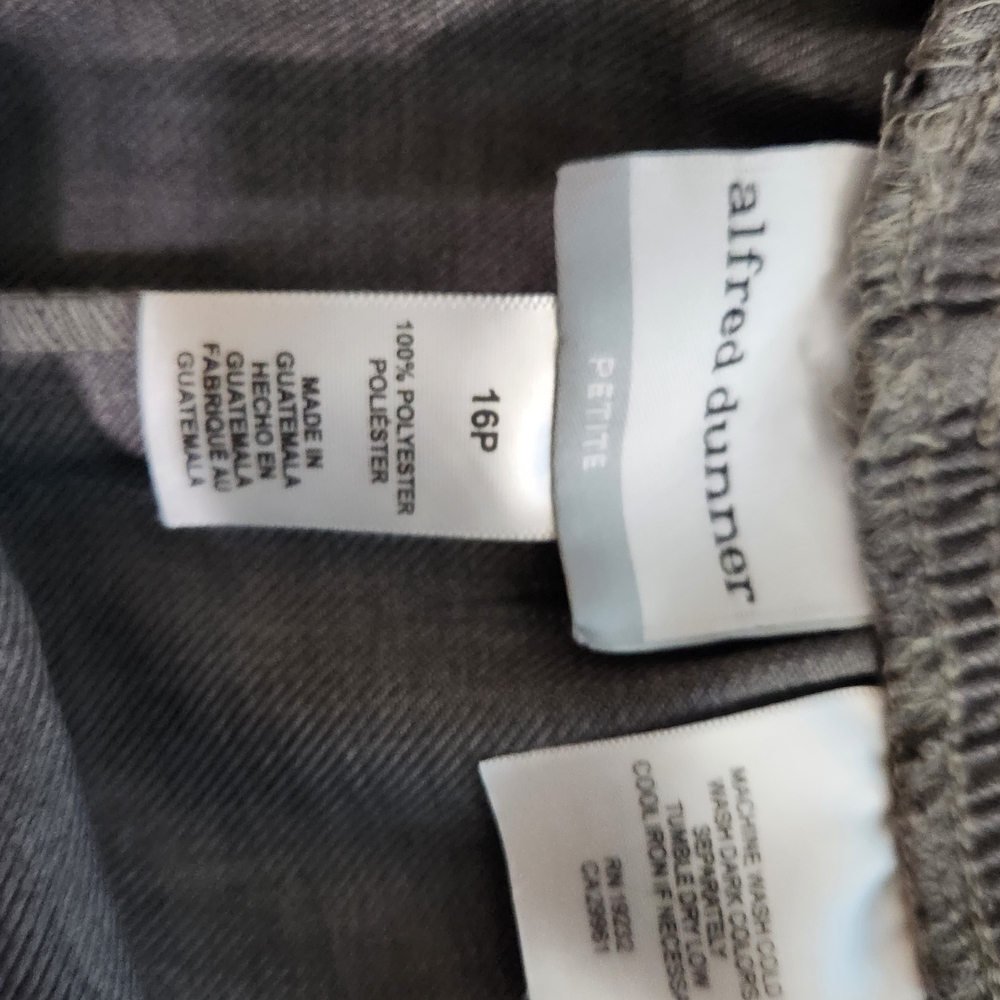 Alfred Dunner Charcoal Trousers